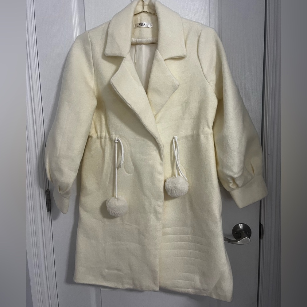 Elegant Cream Women's Coat